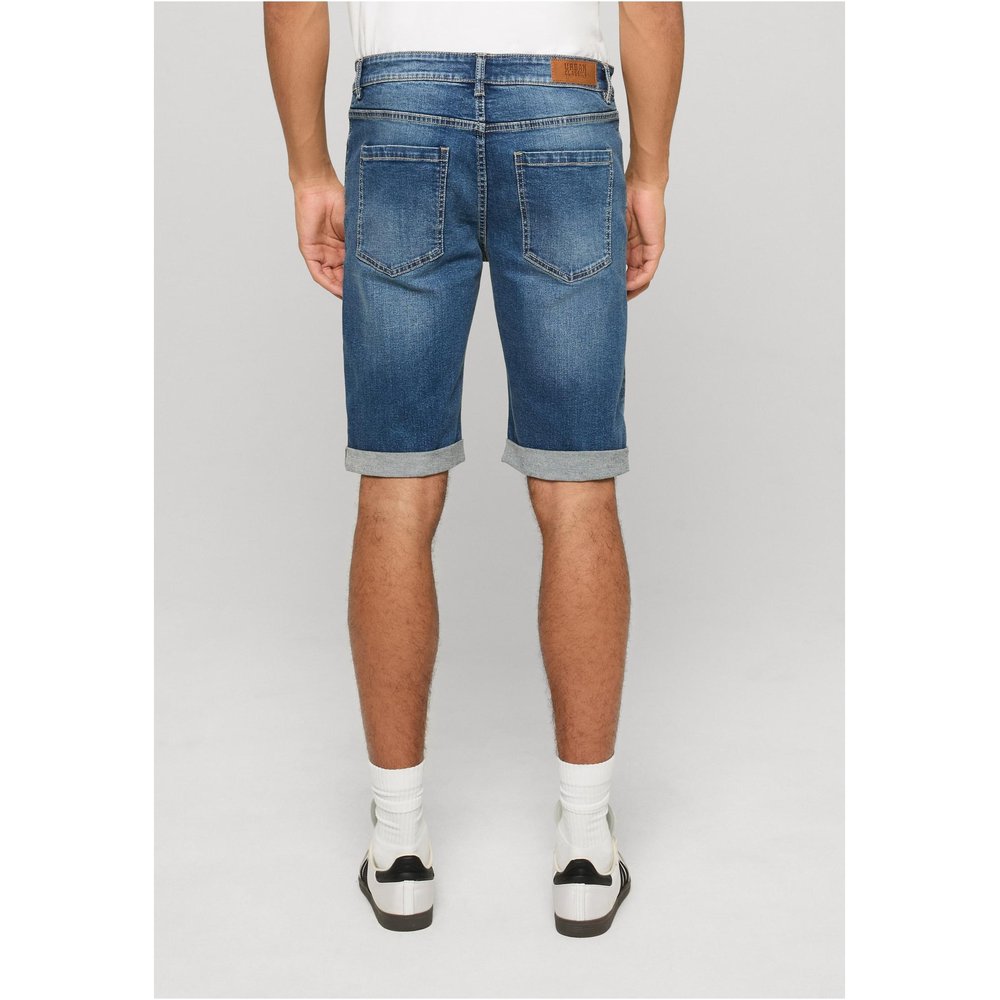 Urban Classics - Basic Slim Fit Jeans Shorts - Blue